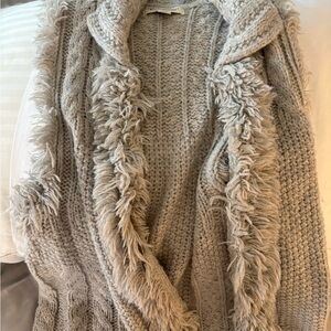 Banana Republic Textured Gray Cardigan